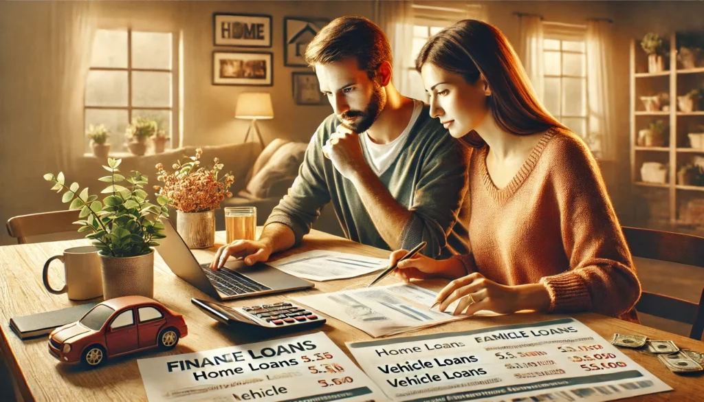 a man and woman looking at a laptop
Pagamento de um Financiamento